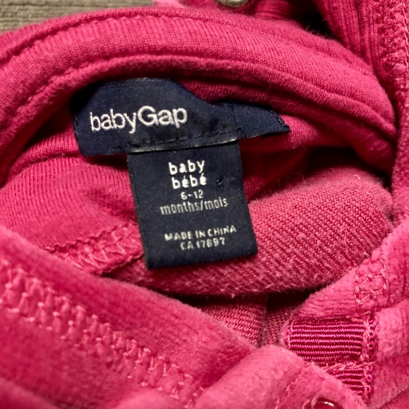 LNC Hot pink GAP tunic style sweater with ruffles - Picture 2 of 6